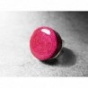 Anillo Artesano Ecológico con papel reciclado. 2 cm. Color rosa. Base adaptable plateada. Pieza única.