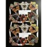 Lámina de cromos troquelados ingleses MLP 811 · Mariposas ·