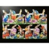 Lámina de cromos troquelados ingleses MLP 920 · Conejos de Pascua ·