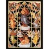 Lámina de cromos troquelados alemanes EF 7024 · María, Niño y Ángeles ·