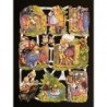 Lámina de cromos troquelados alemanes EF 7025 · La casita de chocolate I ·