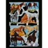Lámina de cromos troquelados ingleses MLP 1512 · Caballos ·