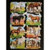 Lámina de cromos troquelados ingleses MLP 1531 · Caballos ·
