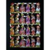 Lámina de cromos troquelados ingleses MLP 1581 · Niños Disfrazados ·