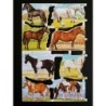 Lámina de cromos troquelados ingleses MLP 1665 · Caballos ·