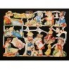 Lámina de cromos troquelados alemanes EF 7032 · Niños Jugando ·