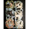 Lámina de cromos troquelados ingleses MLP 1757 · Aves y Flores ·