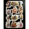 Lámina de cromos troquelados ingleses MLP 1773 · Animales del Bosque ·