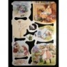 Lámina de cromos troquelados ingleses MLP 1792 · Niñas Victorianas ·