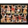 Lámina de cromos troquelados alemanes EF 7035 · Niños Jugando ·