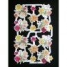 Lámina de cromos troquelados ingleses MLP 1820 · Flores ·