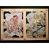 Lámina de cromos troquelados ingleses MLP 1898 · Hadas de las Flores ·