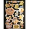 Lámina de cromos troquelados ingleses MLP 1900 · Huevos de Pascua ·