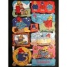Lámina de cromos troquelados ingleses MLP 1907 · Osito Paddington ·