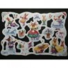 Lámina de cromos troquelados ingleses MLP 1957 · Familia de Conejitos ·