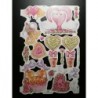 Lámina de cromos troquelados ingleses MLP 2016 · Corazones y Flores ·