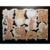 Lámina de cromos troquelados ingleses MLP 2055 · Ositos Enamorados ·
