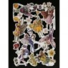 Lámina de cromos troquelados ingleses MLP 2095 · Hadas de las Flores ·