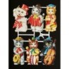 Lámina de cromos troquelados alemanes EF 7043 · Gatitos Músicos ·