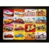 Lámina GIGANTE de cromos troquelados suecos BROMMA · Motos y Coches Antíguos ·