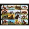 Lámina GIGANTE de cromos troquelados ingleses MLP 1242 · Dinosaurios ·