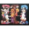 Lámina de cromos troquelados alemanes EF 7059 · Jóvenes y Mascotas ·