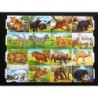 Lámina GIGANTE de cromos troquelados ingleses MLP 1402 · Animales Salvajes ·
