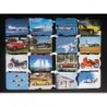 Lámina GIGANTE de cromos troquelados ingleses MLP 1995 y 1996 · Medios de Transporte ·