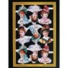 Lámina de cromos troquelados ingleses MLP A 13 · Damas ·