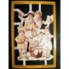 Lámina de cromos troquelados ingleses MLP A 53 · Niños en Navidad ·