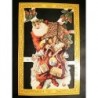 Lámina de cromos troquelados ingleses MLP A 56 · Papá Noel ·