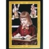 Lámina de cromos troquelados ingleses MLP A 66 · Niño Escribiendo ·