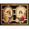Lámina GRANDE de cromos troquelados ingleses MLP A 87 · Niñas con Flores ·