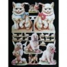 Lámina de cromos troquelados alemanes EF 7067 · Gatos y Perros ·