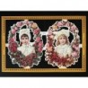 Lámina de cromos troquelados ingleses MLP A 178 · Niñas entre Flores ·