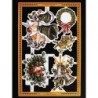 Lámina de cromos troquelados ingleses MLP A 180 · Decoración Navidad ·