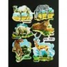 Lámina de cromos troquelados españoles - BOGA nº 230 - con Brillo y Relieve.