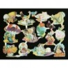 Lámina de cromos troquelados españoles · EVA nº 132 · con Brillo y Relieve.