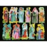 Lámina de cromos troquelados españoles · EVA nº 148 · con Brillo y Relieve.