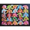 Lámina de cromos troquelados españoles · EVA nº 104 · con Brillo SIN Relieve.
