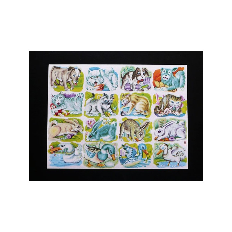 Lámina de cromos SIN TROQUELAR españoles · EVA nº 119 ·