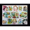 Lámina de cromos SIN TROQUELAR españoles · EVA nº 157 ·