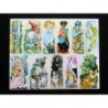 Lámina de cromos SIN TROQUELAR españoles · EVA nº Descon. A ·