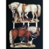 Lámina de cromos troquelados alemanes EF 7088 · Caballos ·