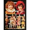 Lámina de cromos troquelados alemanes EF 7091 · Niños Victorianos ·