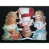 Lámina de cromos troquelados alemanes EF 7095 · Niñas Victorianas ·
