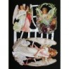 Lámina de cromos troquelados alemanes EF 7099 · Ángeles ·