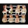 Lámina de cromos troquelados alemanes EF 7100 · Niñas Victorianas ·