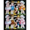 Lámina de cromos troquelados alemanes EF 7122 · Niños ·