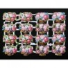 Lámina de cromos troquelados alemanes EF 7134 · Rosas ·